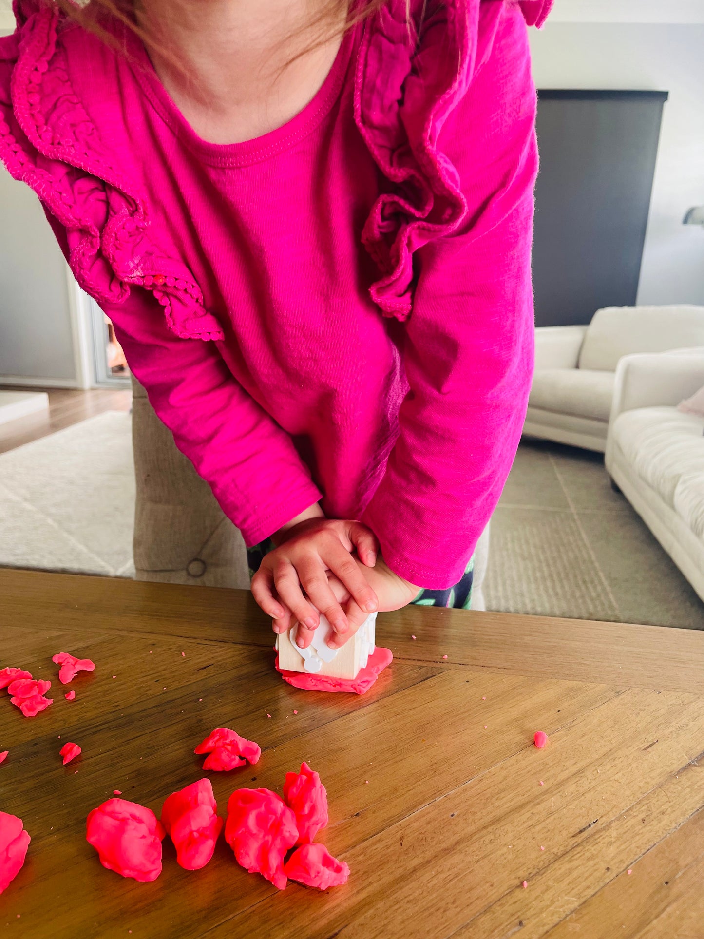 Christmas play dough stamps