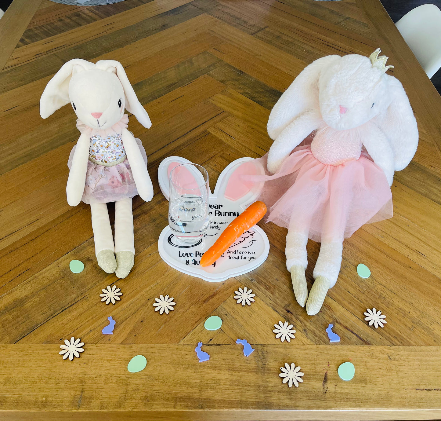 Bunny face treat board