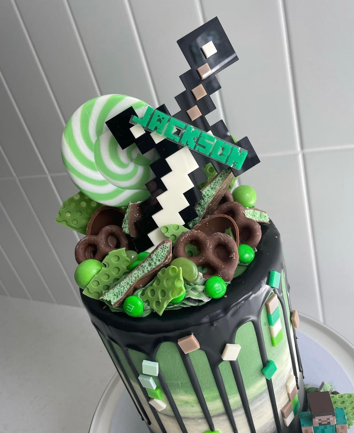 Mine Craft Themed Topper – Little P Creations