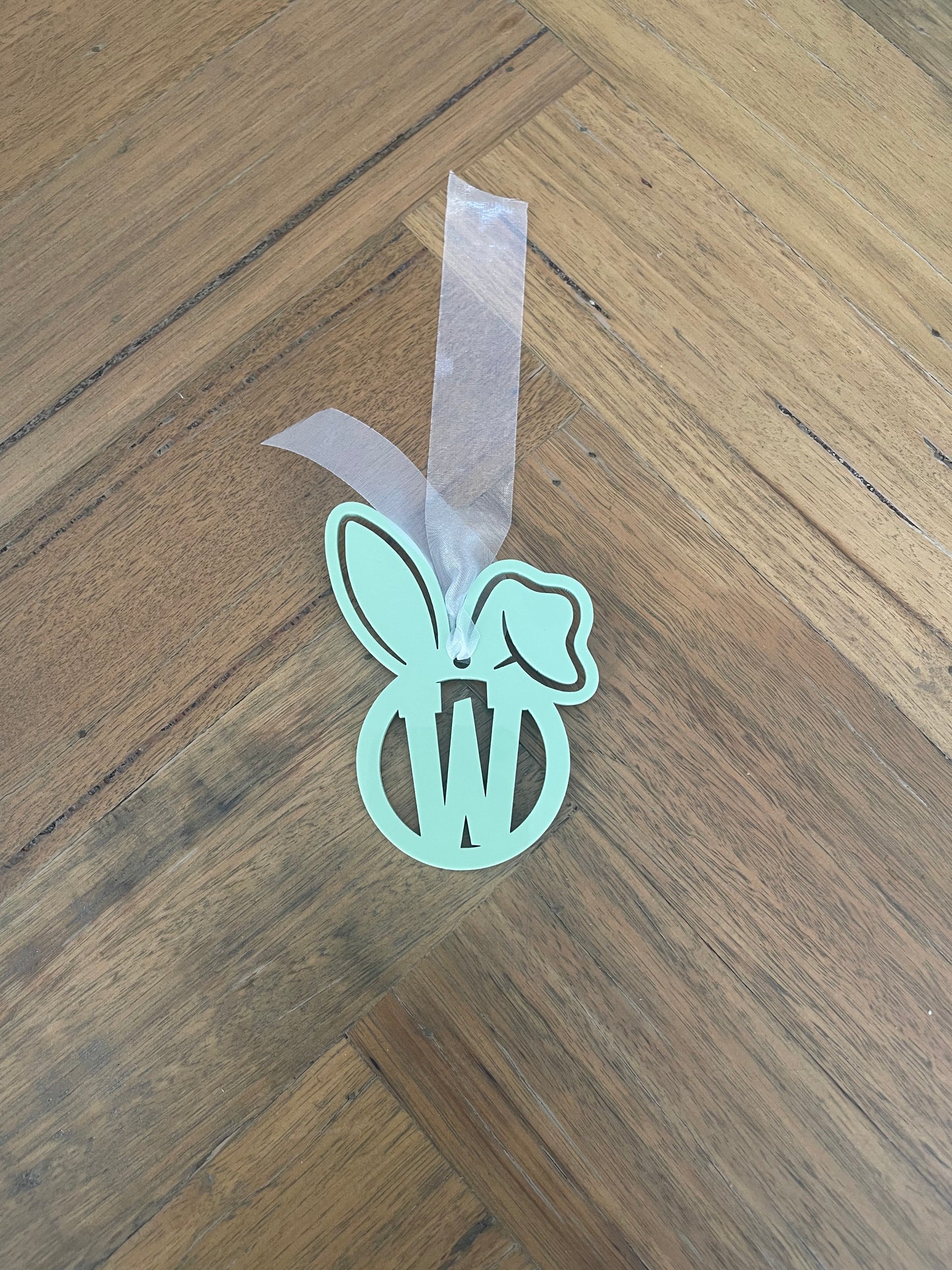 Bunny ear initial tags