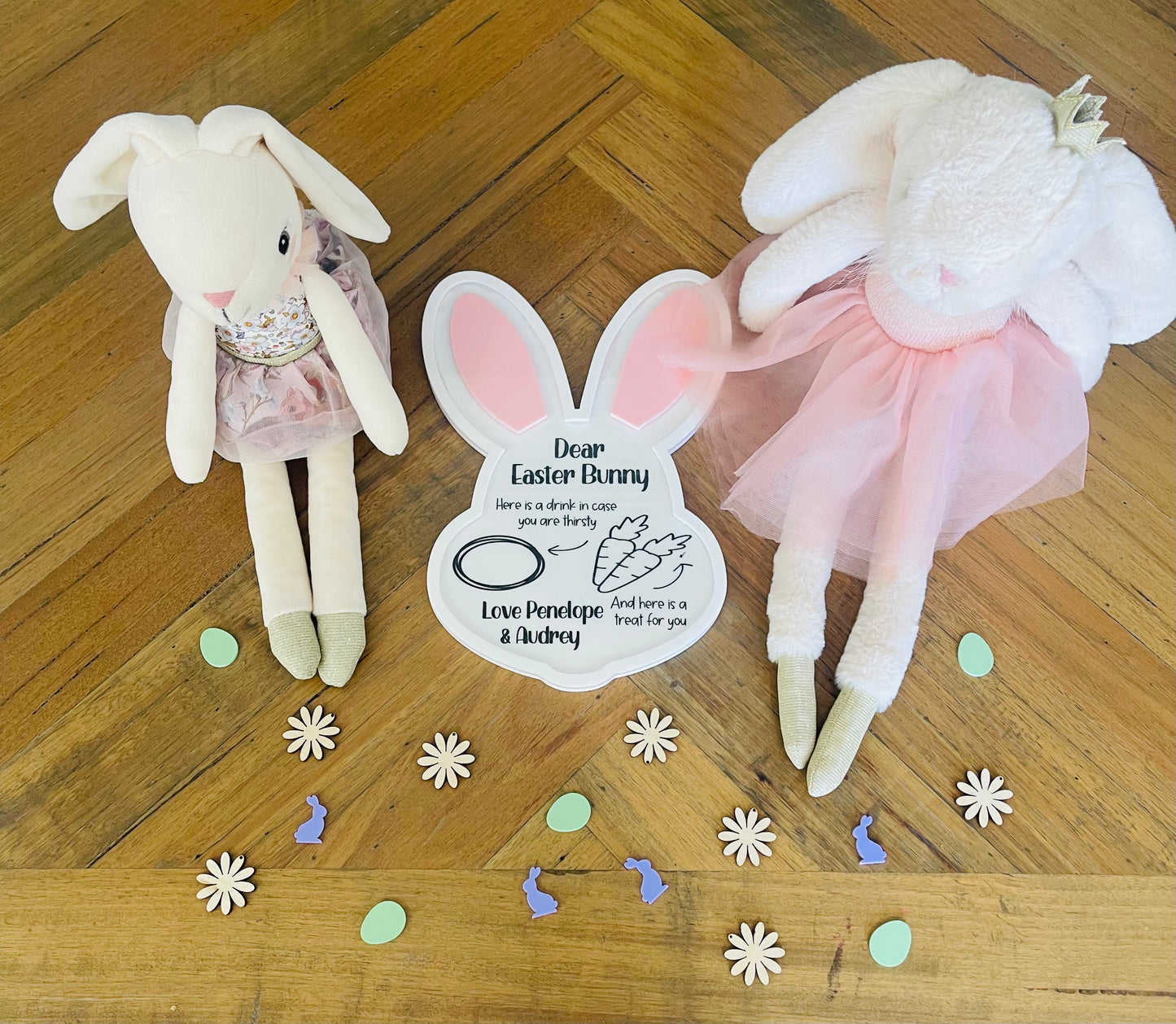 Bunny face treat board